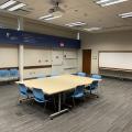 View inside of a library meeting room