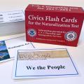 Civics flashcards for the U.S. naturalization test