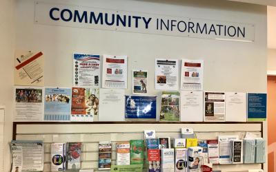 Covered Community Notice Board