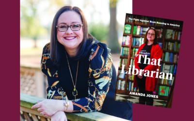 Author Amanda Jones and That Librarian book cover